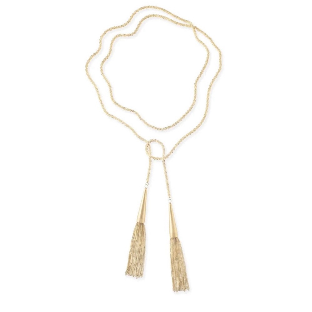 Kendra Scott Phara Lariat Long Necklace Gold